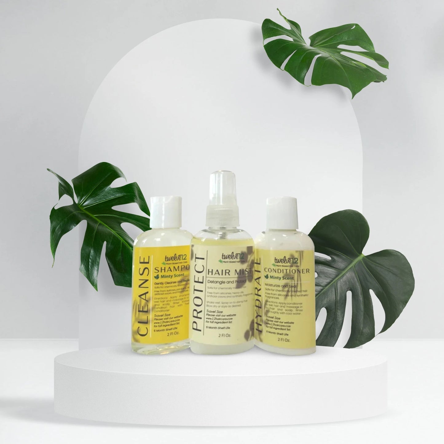 Twelve12 Mint Scent travel Sizes Combo (2oz)(Clarifying)
