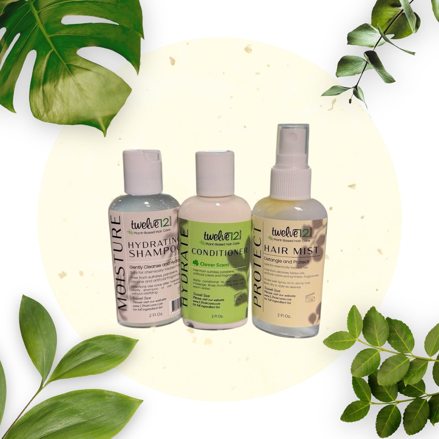 Twelve12 Moisture Travel Size Combo (+Clover Scent)