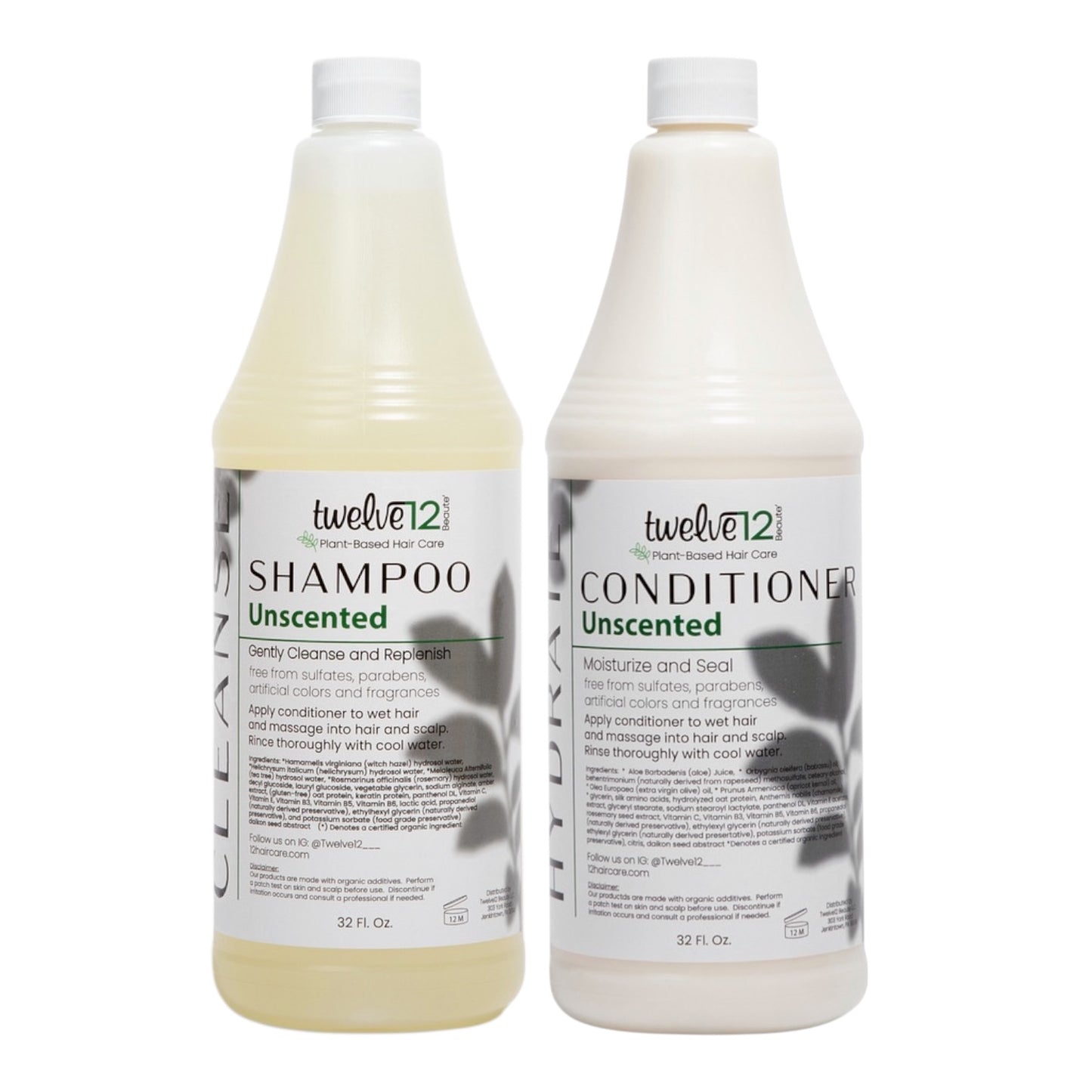 Unscented Clarifying Shampoo & Conditioner Combo 32oz (Pump Sold Separately)