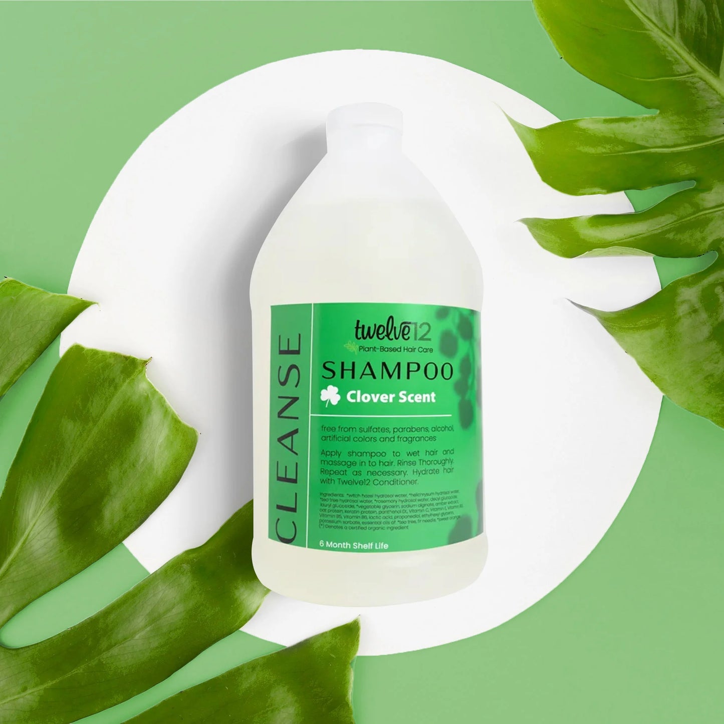 Twelve12 Clarifying Shampoo Clover Scent 64oz (Pump Sold Separately)