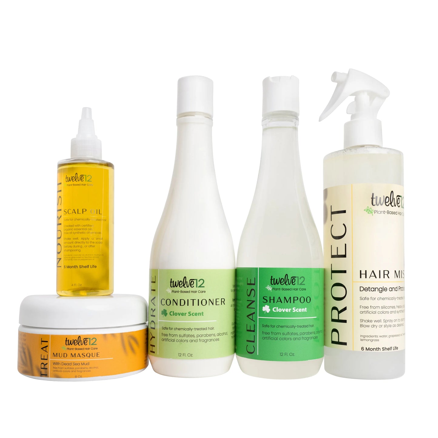 Twelve12 Complete Hair Health Kit Clover Scent (Clarifying)