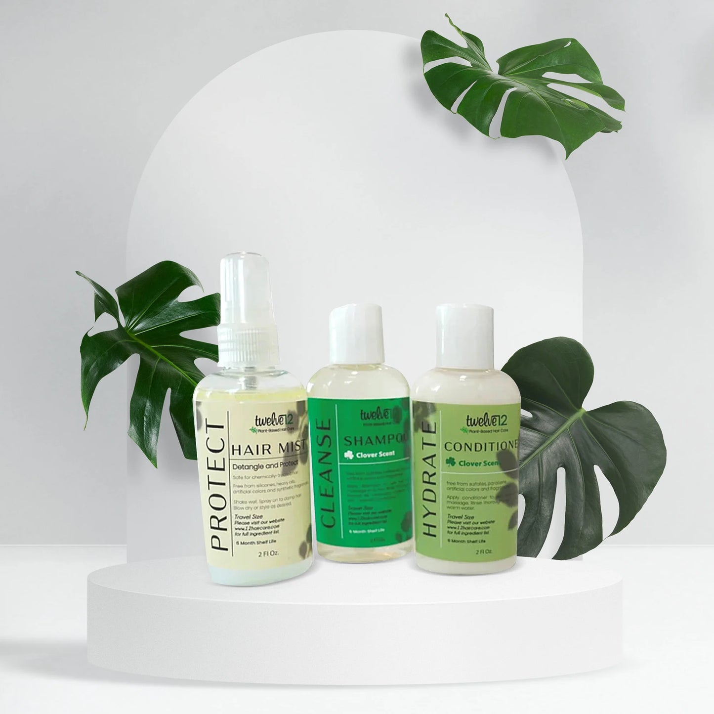 Twelve12 Clover Scent travel Sizes Combo (2oz)(Clarifying)
