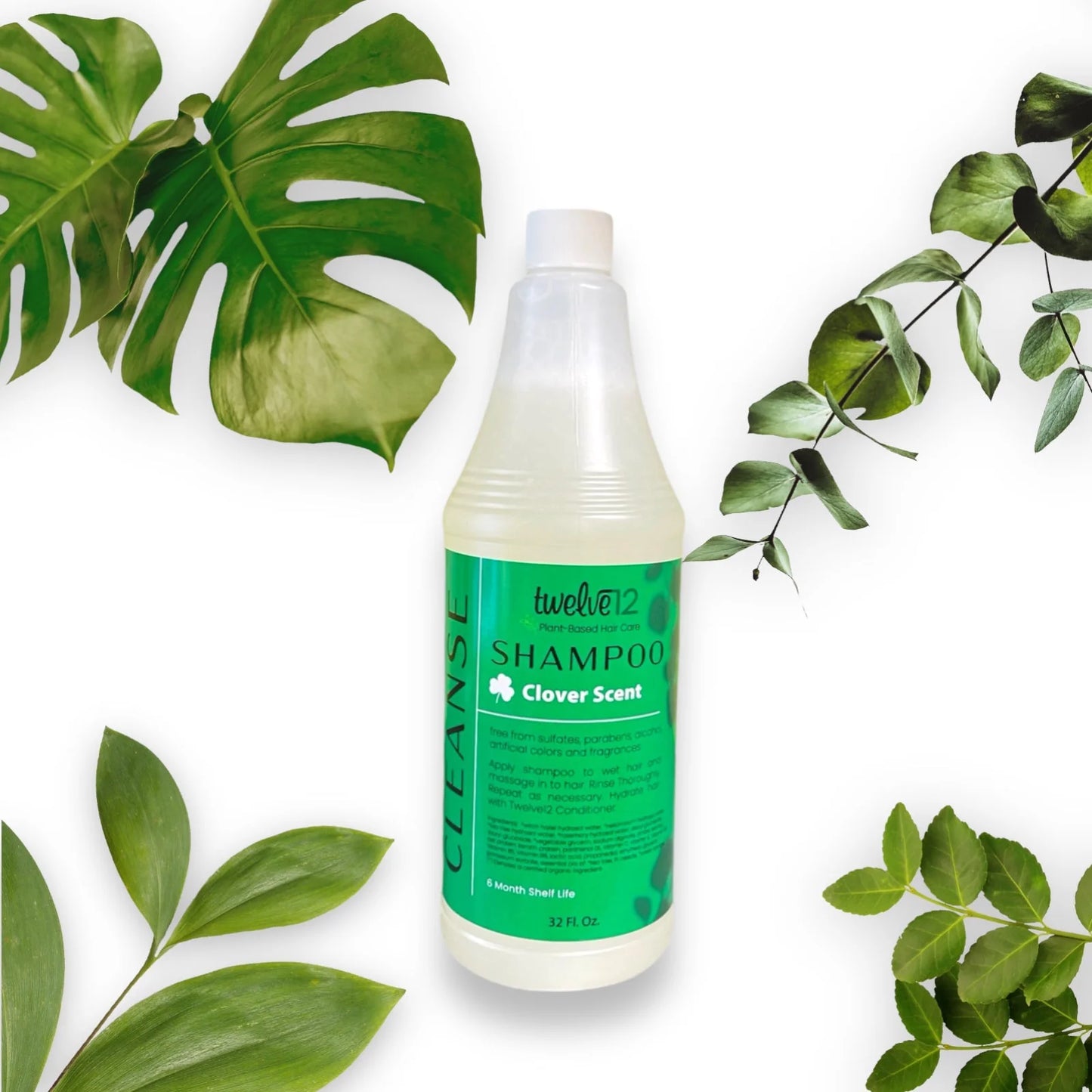 Twelve12 Shampoo Clover Scent 32oz (Pump Sold Separately)(Clarifying)