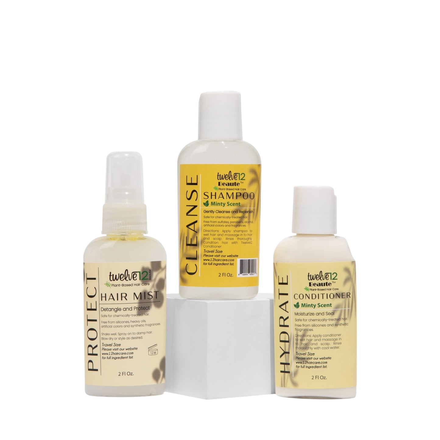 Combo de 12 tamaños de viaje con aroma a menta (2oz)