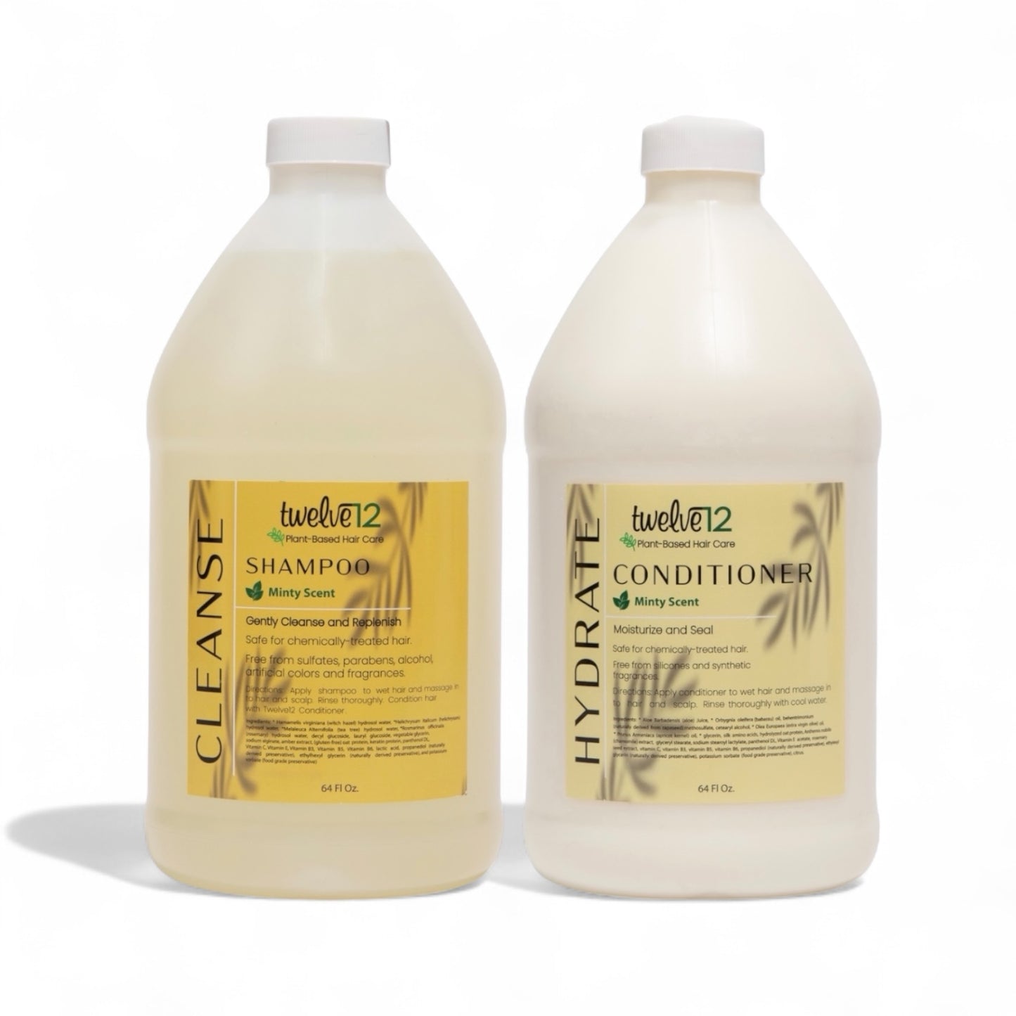 Twelve12 Clarifying Shampoo & Conditioner Combo Mint Scent (64oz) (Pump Sold Separately)