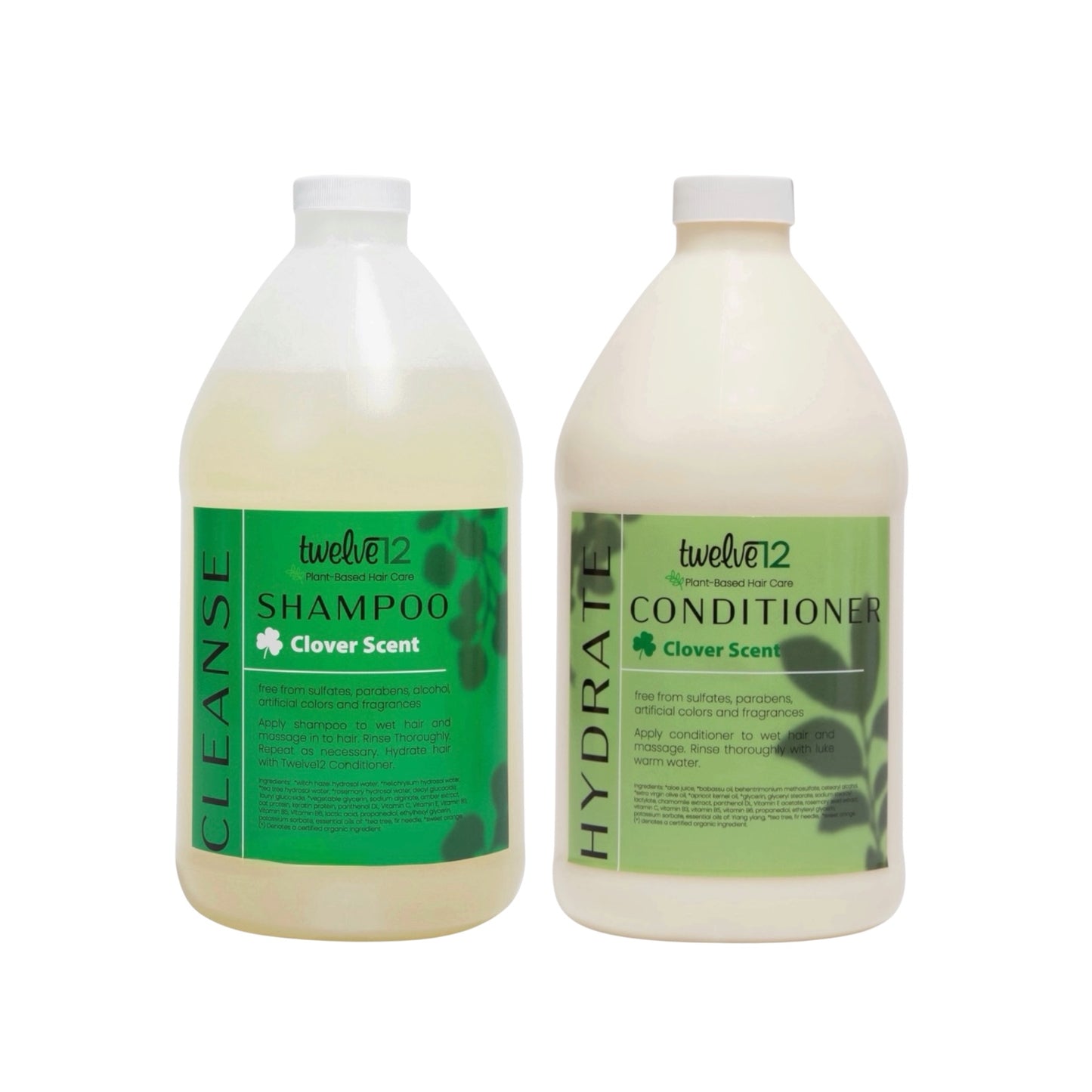 Clarifying Shampoo & Conditioner Combo Clover Scent 64oz (Pump Sold Separately)